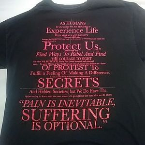 Black Scale-As Humans T- shirt L